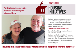Housing Initiatives Newsletter screen shot